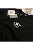 Чёрная оверсайз футболка Balenciaga BB Paris