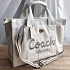 Женская сумка Coach tote 34x24 см (4 расцветки)