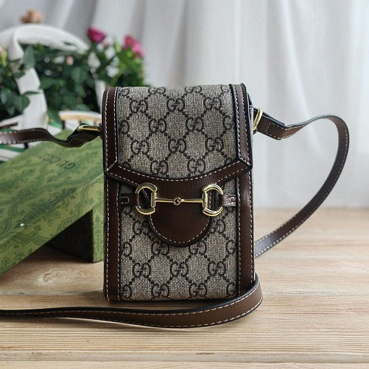 Женская сумка Gucci Horsebit 1955 12x17 см   