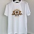 Белая футболка Versace Coupe Blason embroidered