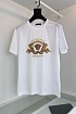 Белая футболка Versace Coupe Blason embroidered