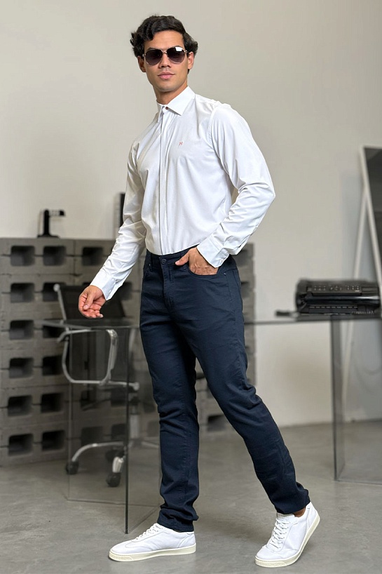 Мужские тёмно-синие джинсы Emporio Armani