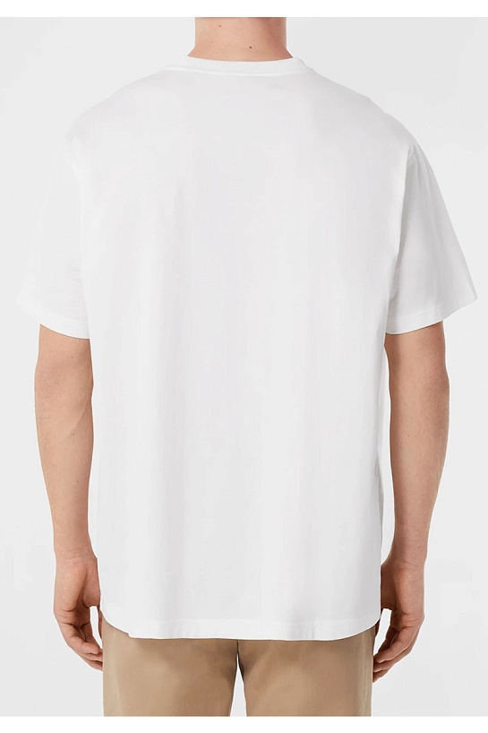 Мужская футболка белого цвета Burberry logo-print