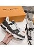 Женские кожаные кроссовки Louis Vuitton Trainer Monogram - White / Black