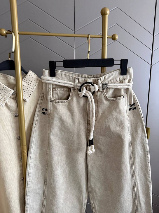 Женские прямые джинсы MIU MIU premium