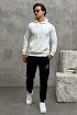 Чёрные спортивные штаны Armani Exchange white embroidery