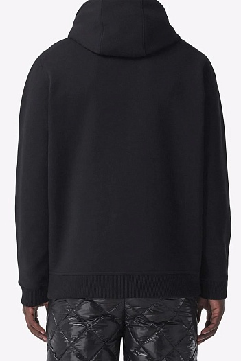 Мужское чёрное худи Burberry letter graphic   