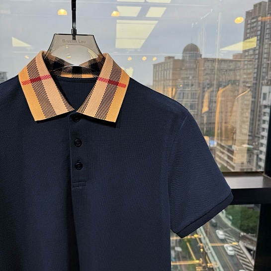 Мужское поло Burberry Premium - Navy