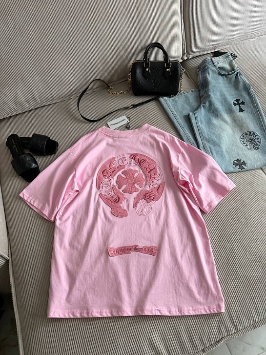 Женская оверсайз футболка Chrome Hearts premium