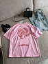 Женская оверсайз футболка Chrome Hearts premium