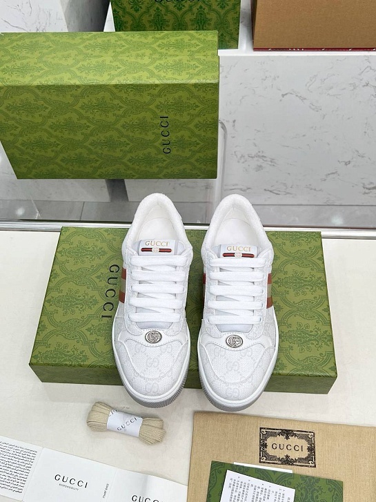 Женские комбинированные кроссовки Gucci GG Screener Premium