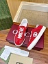 Женские замшевые кеды Gucci Premium - Red