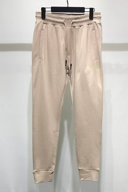 Мужские бежевые штаны Off-White Marker Arrow 