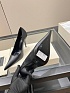 Женские кожаные туфли на каблуке Yves Saint Laurent premium