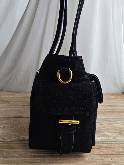 Замшевая сумка Prada 30x16 см   