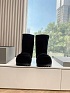 Женские ботинки  Balenciaga Premium Alaska Fur Low Boot  - Black