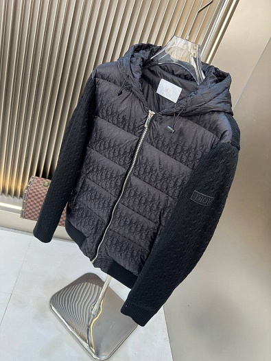 Вязаная куртка чёрного цвета Dior monogram   