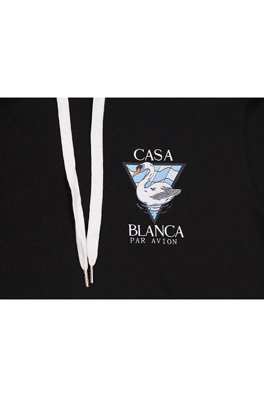 Мужское чёрное худи Casablanca Par Avion