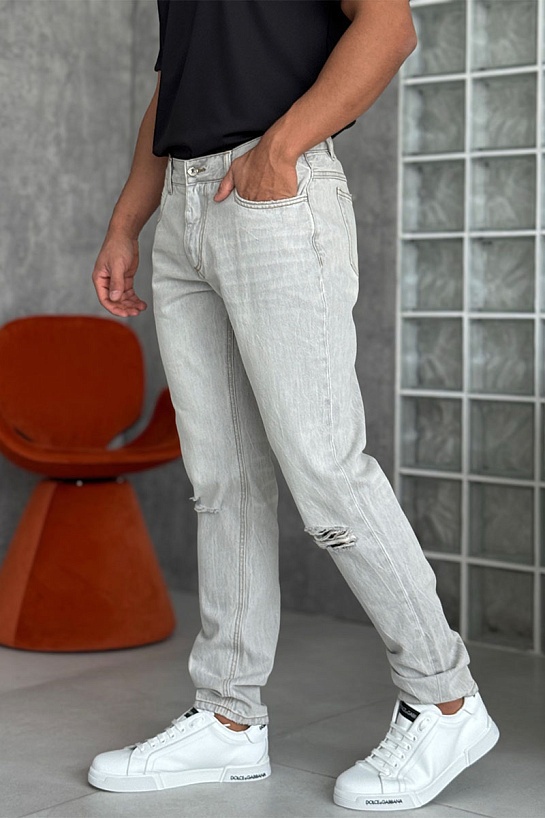 Джинсы Dolce & Gabbana regular fit Premium - Grey