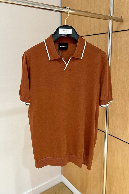 Мужское поло Kiton Premium - Brown