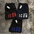 Мужские шорты Dsquared2 "ICON" - Navy / White