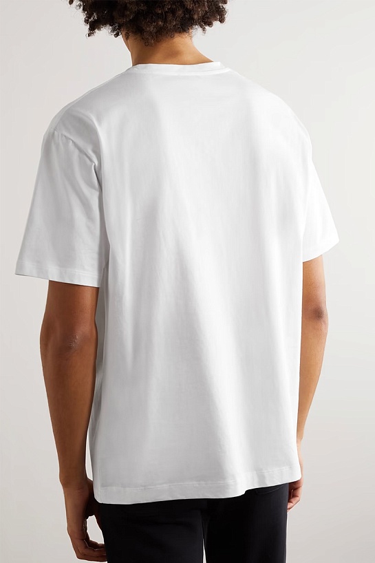 Мужская белая футболка Celine logo-print