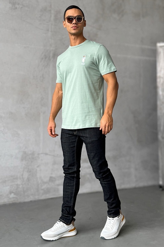 Футболка Роlо Ralрh Lаurеn logo-embroidered - Mint Green