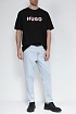 Футболка чёрного цвета Hugo Boss Dakaishi double logo