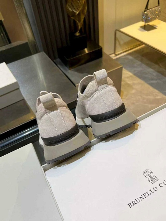 Женские текстильные кроссовки Brunello Cucinelli premium