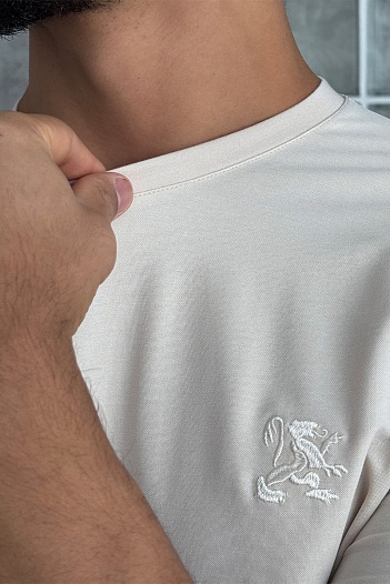 Мужская бежевая футболка Zilli   