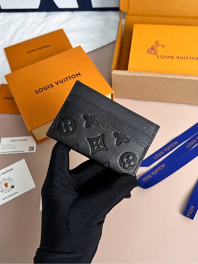 Кожаный кардхолдер Louis Vuitton Premium 11x7x0.5 см   