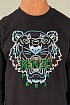 Свитшот чёрного цвета Kenzo Gradient Tiger