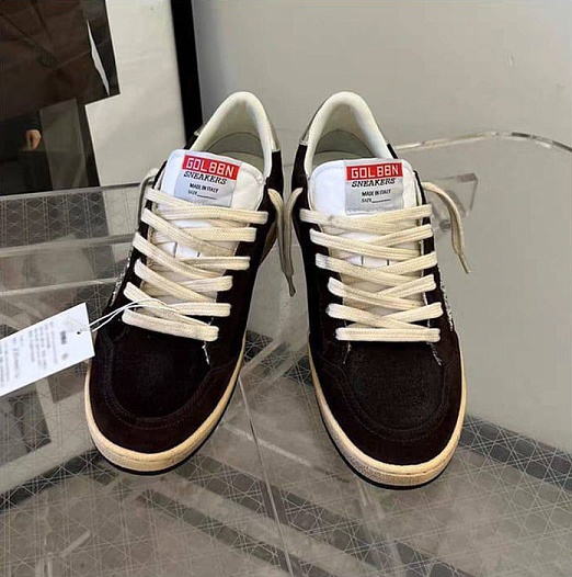 Женские кожаные кроссовки Golden Goose Ball Star premium   