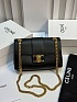 Женская сумка Celine Victorire Medium Premium 21x12x7 см - Black / Gold