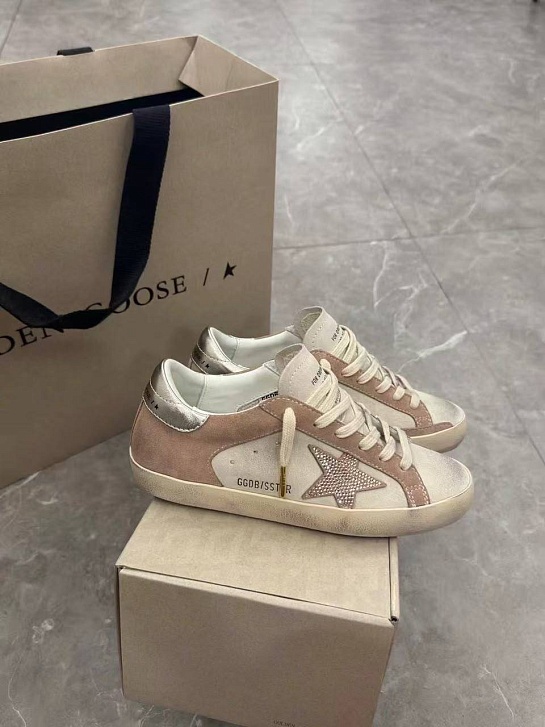 Женские кожаные кроссовки Golden Goose Super Star premium