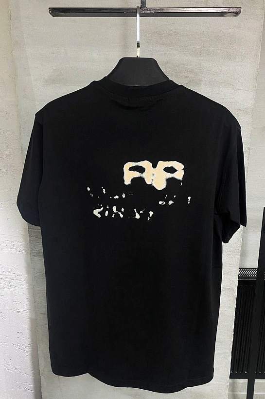 Футболка чёрного цвета Balenciaga Hand Drawn BB