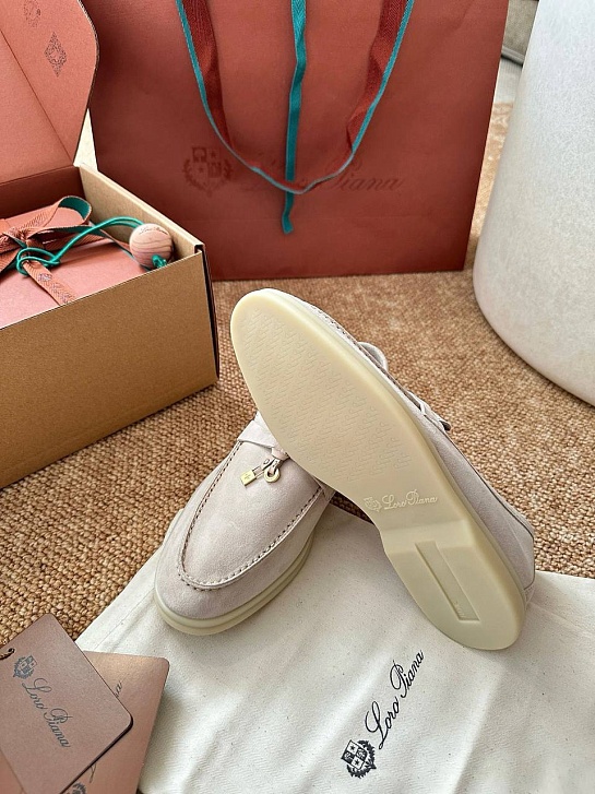 Женские замшевые лоферы Loro Piana Summer Charms Walk premium
