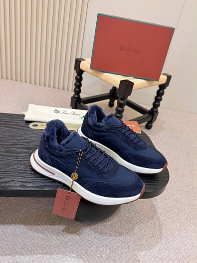 Кроссовки с мехом Loro Piana Week End Walk Evo premium   