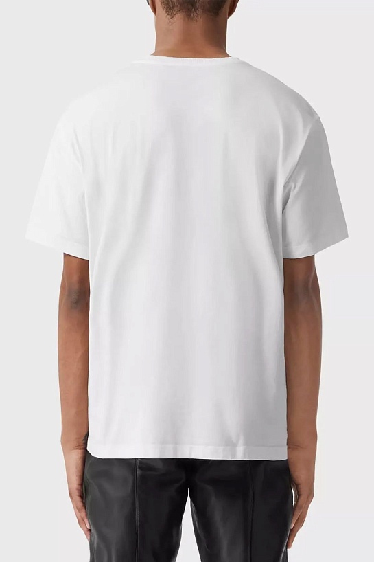 Белая футболка Burberry Roundwood Label