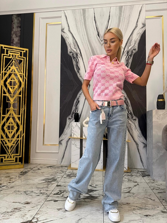 Синие женские джинсы Loewe