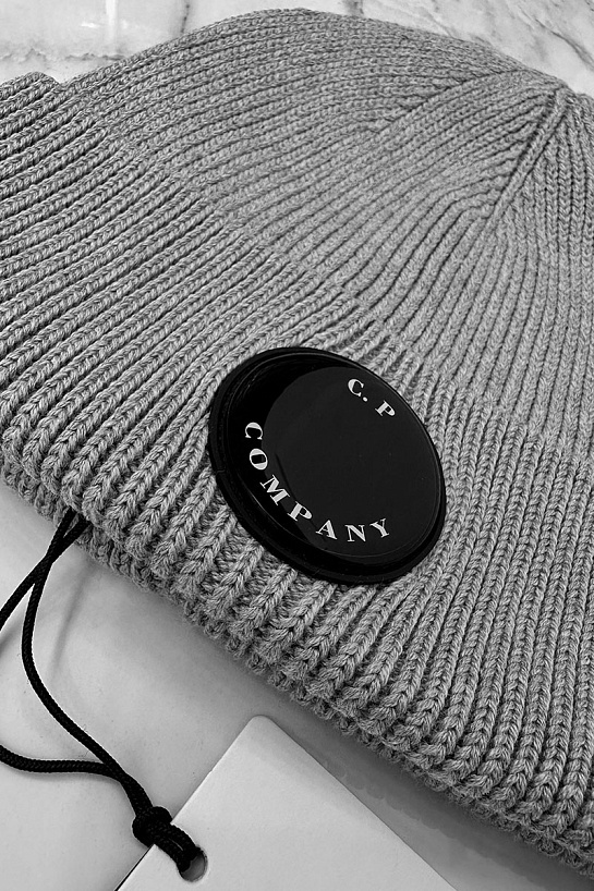 Шапка C.P. Company Single Lens - Light Grey