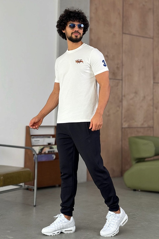 Мужская белая футболка Роlо Ralрh Lаurеn Match Club