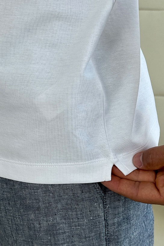 Мужское белое поло Brunello Cucinelli