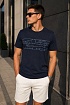 Футболка тёмно-синего цвета Hugo Boss logo-applique