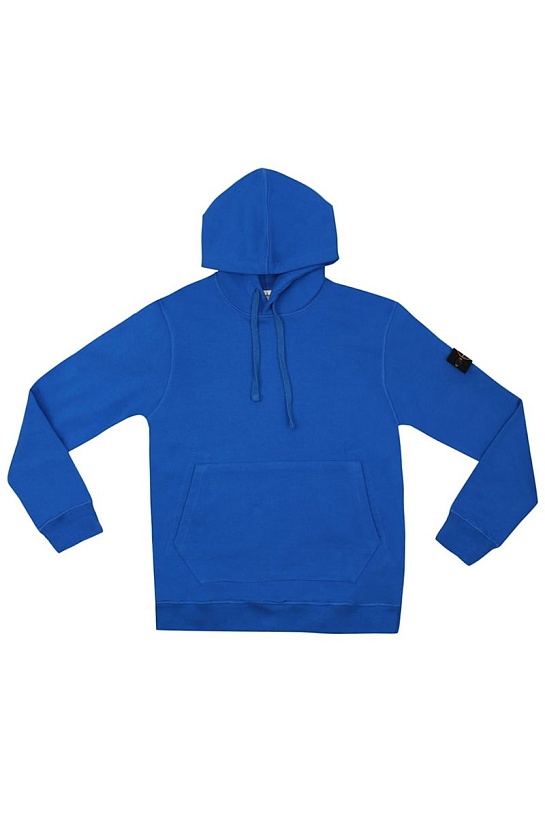 Худи белого цвета Stone Island compass-patch