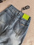 Синие женские джинсы Chrome Hearts premium
