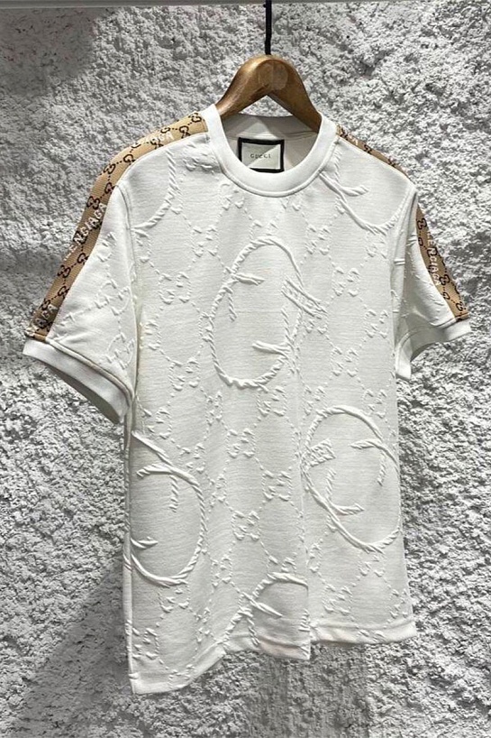 Мужская белая футболка Gucci x Balenciaga Collaboration