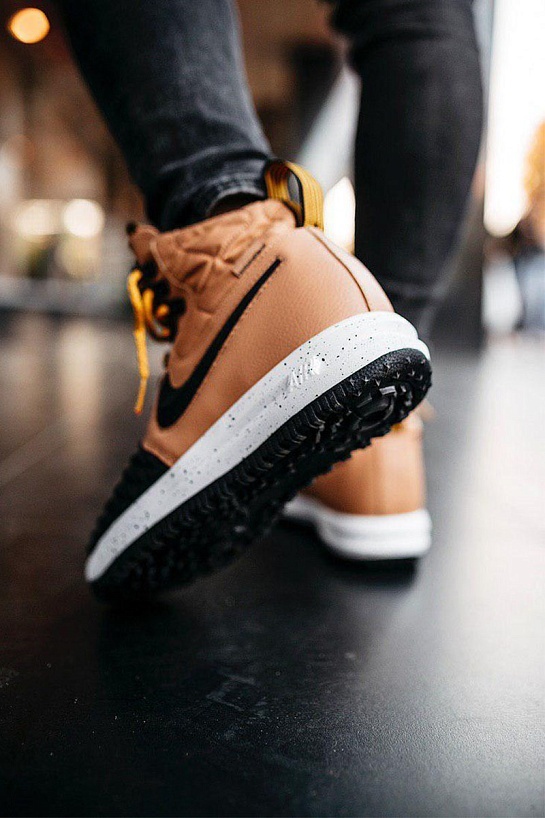 Кроссовки Nike Lunar Force 1 Duckboot - Black / Brown