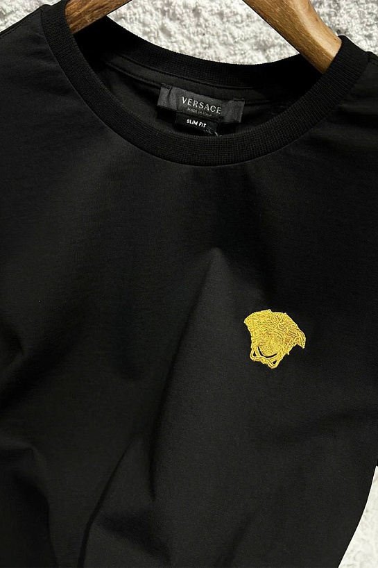 Белая оверсайз футболка Versace Medusa Head patch