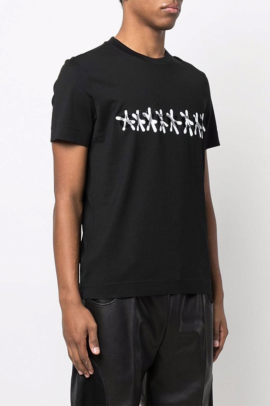 Чёрная оверсайз футболка Givenchy x Chito